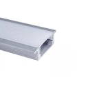 Ver imagem 1 de Perfil Embutir Para Fita Led 2 Metros Alumínio Difusor Leitoso