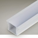 Ver imagem 2 de Perfil Embutir Para Fita Led 2 Metros Branco Difusor Leitoso
