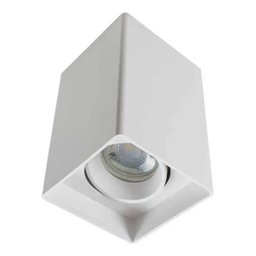 Plafon Spot Sobrepor Quadrado Loch Branco Direcionável Mr16 12,3cm - 1