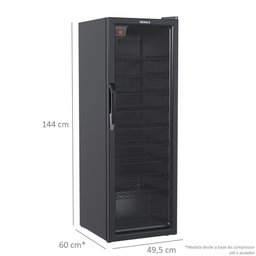 Adega 50 Garrafas Climatizada 200L NGV 200 220V com Abridor Elétrico Preto - Venax - 4