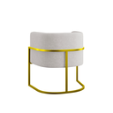Ver imagem 7 de Kit 2 Poltronas Decorativa Sala de Estar Luana Base Gold Suede