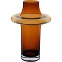 Ver imagem 1 de Vaso Decorativo Enfeite Casa Vintage Home&co Vidro 29x20x20cm Âmbar