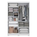 Ver imagem 2 de Guarda Roupa Roupeiro com 2 Portas de Correr e Espelho Cb01n571 Kappesberg