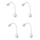 Ver imagem 2 de 4 Arandela Movel Led 3w 3000k Branco Cabeceira Quarto Ali28