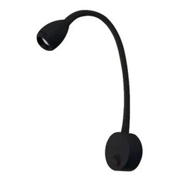 5 Arandela Movel Led Preta Cabeceira Leitura 3w 3000k Ali29 - 1