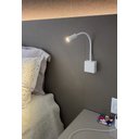 Ver imagem 6 de 5 Arandela De Leitura Cabeceira LED Foco Movel Branca Ace14