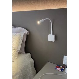 Kit 12 Arandelas Cabeceira Movel LED Cama Bivolt Branca Ace14 - 6