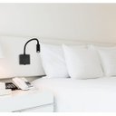 Ver imagem 3 de 7 Arandela Leitura Cabeceira Cama LED Bivolt Preta Ace15