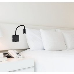 7 Arandela Leitura Cabeceira Cama LED Bivolt Preta Ace15 - 3