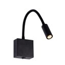 Ver imagem 1 de 7 Arandela Leitura Cabeceira Cama LED Bivolt Preta Ace15