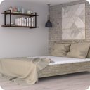 Ver imagem 2 de Prateleira Estilo Industrial P/ Quarto Parede GND PM 120cm