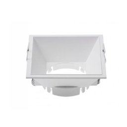 Kit 8 Spot Quadrado Sala de Jantar Embutir Gesso Branco Ace95 - 3 Kit 8 Spot Quadrado Sala de Jantar Embutir Gesso Branco Ace95 - 3