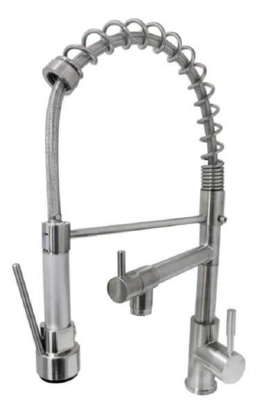 Torneira para cozinha Monocomando Gourmet aço escovado 50cm - 3
