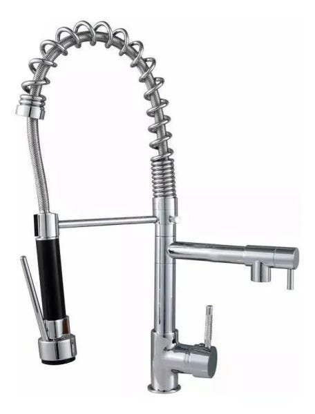 Torneira P/ Cozinha Gourmet Misturador Monocomando 50cm Spray - 4
