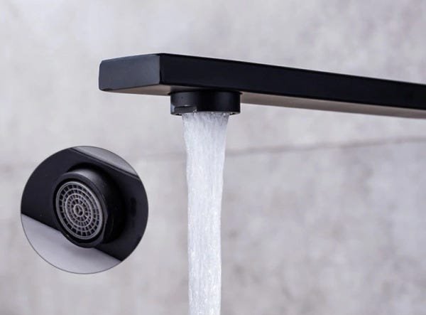 Torneira Monocomando para Cozinha Gourmet Misturador com Arejador e Bica Giratória Preto Fosco - 3