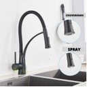 Ver imagem 5 de MONOCOMANDO DE COZINHA GOURMET SILICONE PRETO FOSCO