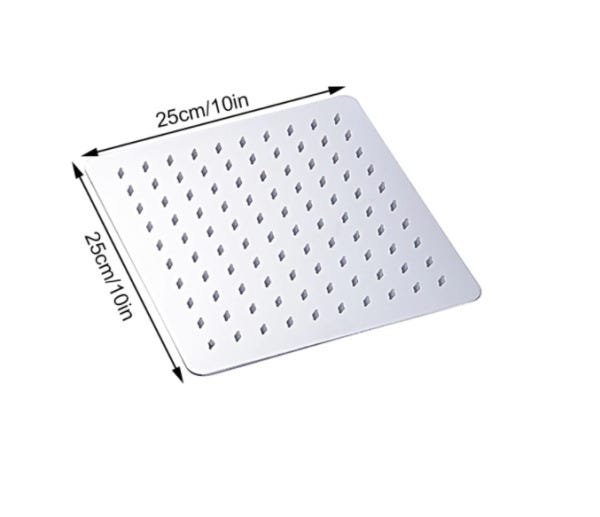 CHUVEIRO DUCHA QUADRADO INOX 25X25cm - 3