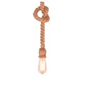 Luminária Pendente Corda Rústico Retro para Quarto Bancada Gourmet 1,80cm