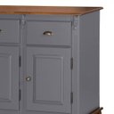 Ver imagem 2 de Balcão Buffet 4 Portas 3 Gavetas 60805 Hannover Linz Móveis - Cinza/imbuia Glazer