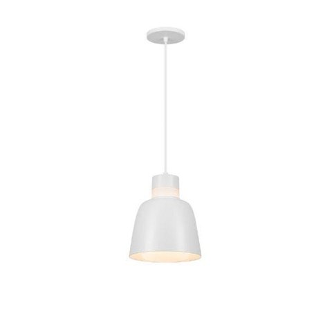 Luminária Pendente Led Torre Branco para Balcão Mesa Bancada Área Gourmet