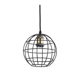 Pendente Industrial Aramado Globo Para Quarto Sala Balcão Cozinha Área Gourmet Lavabo