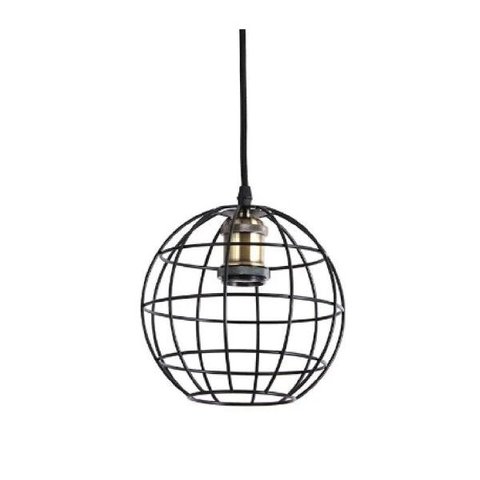 Pendente Industrial Aramado Globo Para Quarto Sala Balcão Cozinha Área Gourmet Lavabo