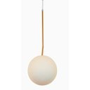 Ver imagem 2 de Pendente Globo Jabuticaba 25cm Bronze Quarto Cabeceira Cama Lavabo Aparador