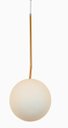 Ver imagem 2 de Pendente Globo Jabuticaba 25cm Bronze Quarto Cabeceira Cama Lavabo Aparador