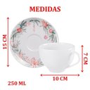 Ver imagem 2 de Kit Jogo Xicaras 8 Pessoas 8 Pçs Natal Noel Natalino 250ml