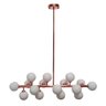 Pendente Moderno Jabuticaba Rose 16 Vidros Para Mesa de Jantar Sala Bancada Área Gourmet - 1