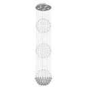 Ver imagem 1 de Lustre de Cristal Legitimo Globo Triplo 40cm Pé Direito Duplo Vão de Escada Sala Alta G340 - 2,20 m