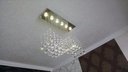 Ver imagem 2 de Lustre de Cristal Legitimo Onda 62X19cm Sala de Estar Mesa Jantar Living L304 - 60 cm - Inox espelha