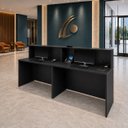 Ver imagem 1 de Conjunto 2 Balcões de Atendimento e Recepção Comercial 140x60cm para Loja, Comércio e Escritório