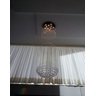 Lustre de Cristal Legitimo Globo Triplo 60cm Pé Direito Duplo Vão de Escada Sala Alta G360 Com - 3,0 - 10