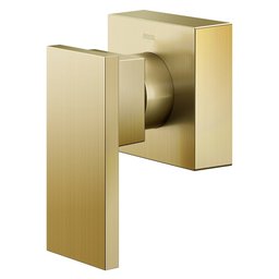 Acabamento Para Registro Docol New Edge 925872 Para Base Deca 1/2", 3/4" E 1" Ouro Escovado - 2