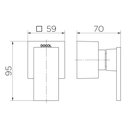 Ver imagem 3 de Acabamento Para Registro Docol New Edge 925872 Para Base Deca 1/2", 3/4" E 1" Ouro Escovado