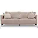 Ver imagem 3 de Sofa Liv 3 Lugares 200cm Pes Aço Linho 233 Areia Ezz Areia