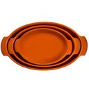 Ver imagem 2 de Forma Laranja 38x22cm Travessa Porcelana Germer Oval 2,9l Grande Assar e Servir