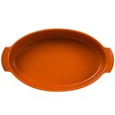 Ver imagem 1 de Forma Laranja 38x22cm Travessa Porcelana Germer Oval 2,9l Grande Assar e Servir