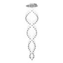 Ver imagem 2 de Lustre de Cristal Legitimo Dna 42cm Pé Direito Duplo Vão de Escada Sala Alta com Lâmpadas LED - 2,50