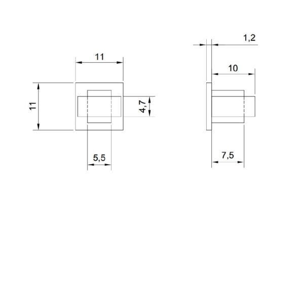 2 Unidades Arandela Ekis Quarto Sala Escada Corredor Lavabo Living Hall Entrada KITANC118-2 - Branco - 5