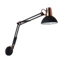 Ver imagem 1 de Luminária De Parede Articulável Roma Com Tecla On/Off Para Cabeceira de cama Sala Quadro Escrit - Pr