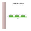 Ver imagem 6 de Painel Ripado Laminado de Eva Autocolante Flexível Rolo 10mt Rosa