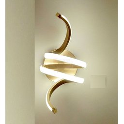 Arandela Led Dourada Para Quarto Sala Escada Corredor Lavabo Espelho Painel Cabeceira De Cama - 5