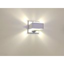 Ver imagem 4 de kit Arandela Ekis Quarto Sala Escada Corredor Lavabo Living Hall Entrada - Branco Fosco - Luz Amarel