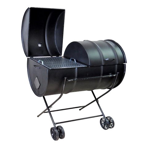 Churrasqueira Brasão Dupla 200L Grelha Carrinho 100x80x55cm Ouro Minas