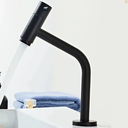 Torneira para Banheiro Lavabo Link Bica Baixa Preto Black - 11