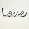 Enfeite Love Preto Letreiro Decorativo 8x23x1cm Metal - 4