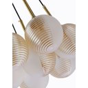 Ver imagem 4 de Lustre Pendente Jabuticaba Moderno 7 Vidros Mesa De Jantar Área Gourmet Sala Vão de Escada