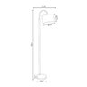 Luminária Coluna de Piso Verona para Sala Escritório Mesa G20 - Branca - 2